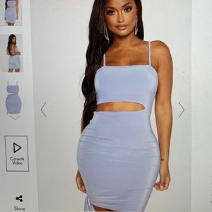 PrettyLittleThing Blue Dress